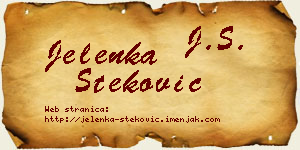 Jelenka Steković vizit kartica
